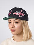 Бейсболка MITCHELL NESS арт. HP12861-WCABLCK Washington Capitals NHL (черный)